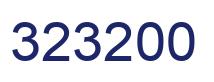 Number 323200 blue image
