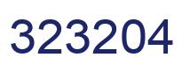 Number 323204 blue image