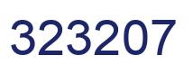 Number 323207 blue image