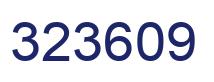 Number 323609 blue image