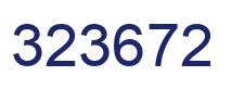 Number 323672 blue image