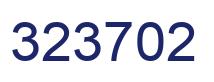 Number 323702 blue image