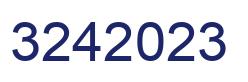 Number 3242023 blue image