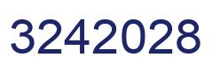 Number 3242028 blue image