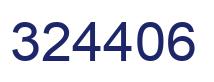 Number 324406 blue image