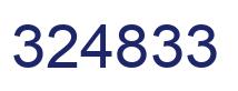 Number 324833 blue image