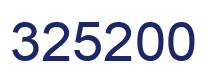 Number 325200 blue image
