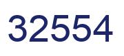 Number 32554 blue image