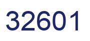 Number 32601 blue image