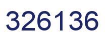 Número 326136 imagen azul