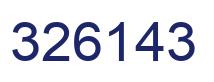 Número 326143 imagen azul