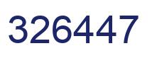 Número 326447 imagen azul