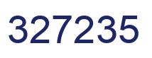 Número 327235 imagen azul