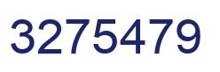 Number 3275479 blue image