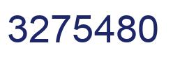 Number 3275480 blue image