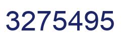 Number 3275495 blue image