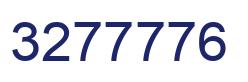 Number 3277776 blue image