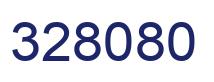 Number 328080 blue image