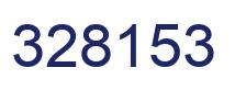 Number 328153 blue image