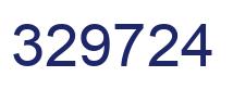Number 329724 blue image