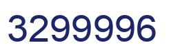 Number 3299996 blue image