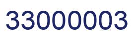 Number 33000003 blue image