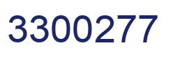 Number 3300277 blue image