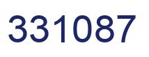 Number 331087 blue image
