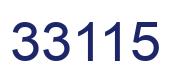 Number 33115 blue image