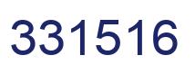 Number 331516 blue image