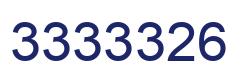 Number 3333326 blue image
