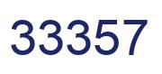 Number 33357 blue image