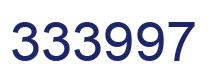 Number 333997 blue image