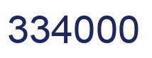 Number 334000 blue image
