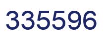 Number 335596 blue image
