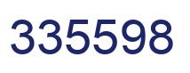 Number 335598 blue image