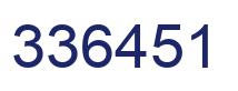 Number 336451 blue image