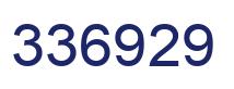 Number 336929 blue image
