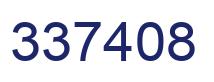 Number 337408 blue image