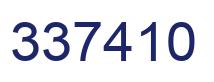 Number 337410 blue image