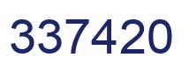 Number 337420 blue image