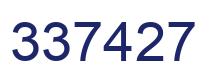 Número 337427 imagen azul