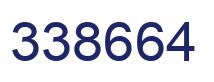 Number 338664 blue image