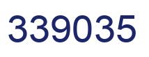 Number 339035 blue image