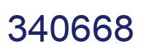 Number 340668 blue image