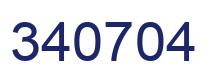 Number 340704 blue image