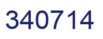 Number 340714 blue image