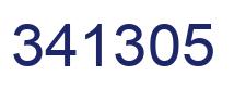 Number 341305 blue image