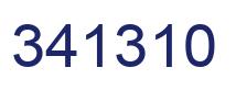 Number 341310 blue image