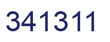 Number 341311 blue image
